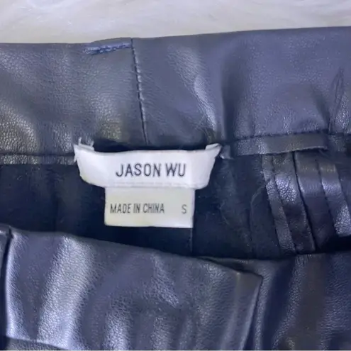 Jason Wu Faux Leather Straight Leg Pants Size Small