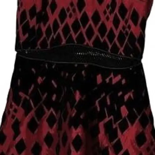 DC Comics Harley Quinn Dress Womens Size XS Red Black Velvet Red Sleeveless NWT