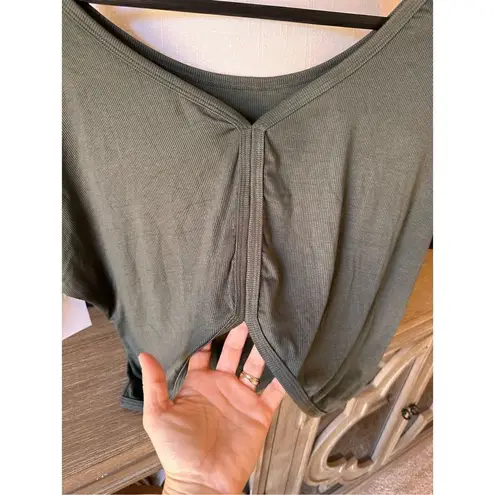 Vimmia NWT Oversized Boatneck Short Sleeve Top Olive Green Women’s OneSize