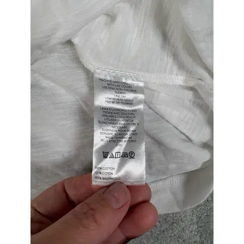 Pilcro Anthropologie Smocked Ruched Long Sleeve Top White Size Small