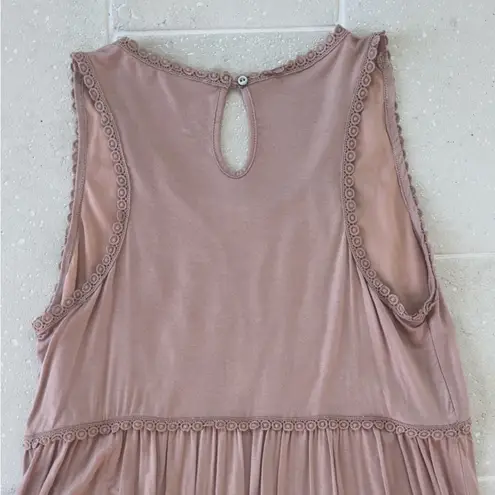 JODIFL Floral Embroidered Blush Pink Dress