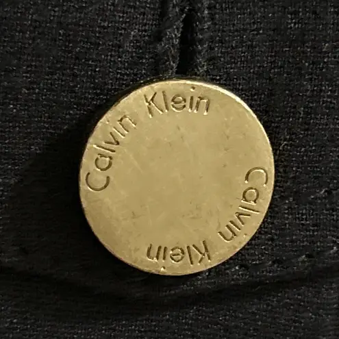 Calvin Klein  Womens Navy Military Style Blazer Jacket Gold Buttons