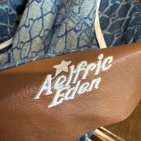 Aelfric Eden LEATHER WAIST BAGGY JEANS Size 25