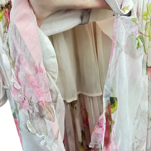 ROCOCO SAND Melody Maxi Dress Colorful Floral Pastel Watercolor Small Hi