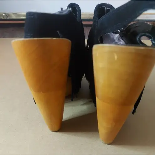 Penny Loves Kenny Sonya Platform Fringe Sandal 9.5 Shooties Festival Cowgirl