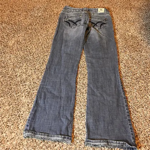 Hydraulic Womens Blue Denim Bootcut Jeans Flare Leg Pockets Size 5 6