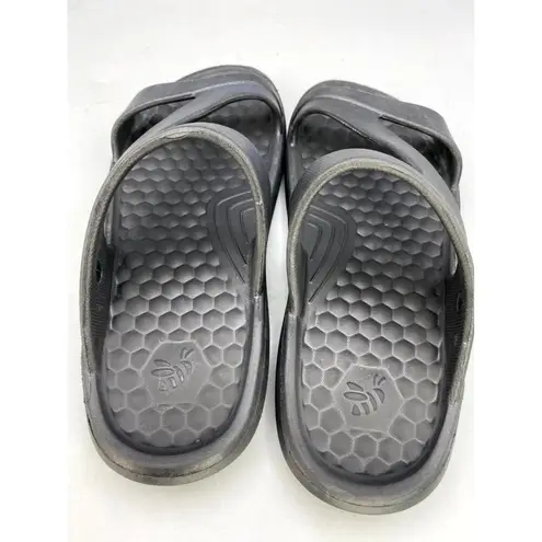 Joybees Everyday Women's Shoes Slide 8 Black Casual Slip On Arch Support Sandal