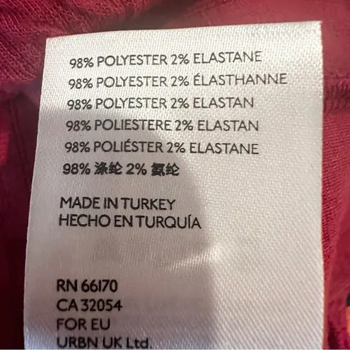 Anthropologie  Arya Textured‎ Boho Blouse Women's XS Pink Elastic Cuffs Comfy