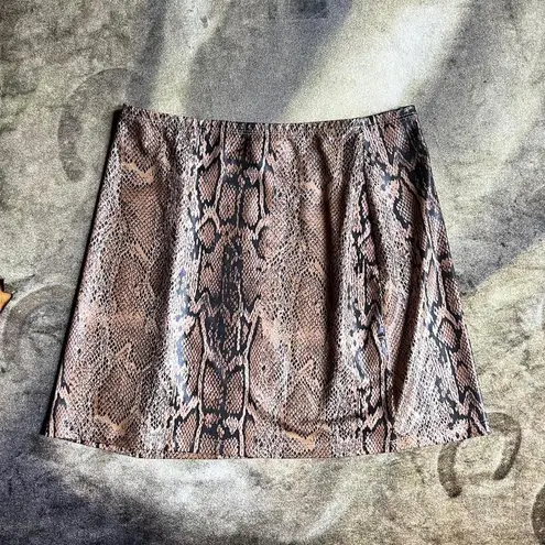 American Vintage Snake Print Ultra Mini Skirt