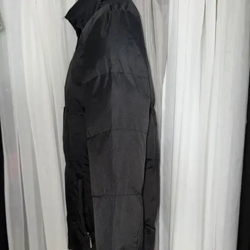 Daisy Black Quilted Puffer Jacket with High Collar