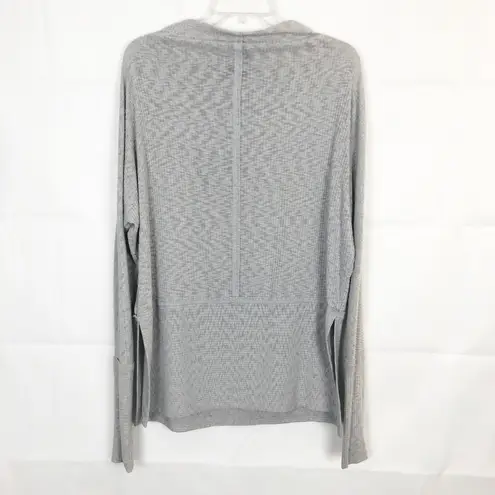 Bobeau Gray High Neck Dolman Sleeve Oversized Sweater Size M Casual Loungewear