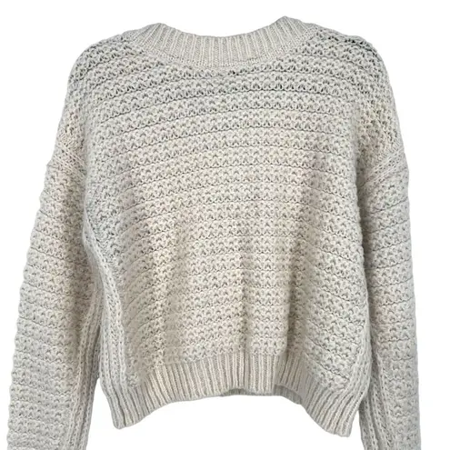 Gentle Fawn Chunky V-Neck Sweater Cream Size XS