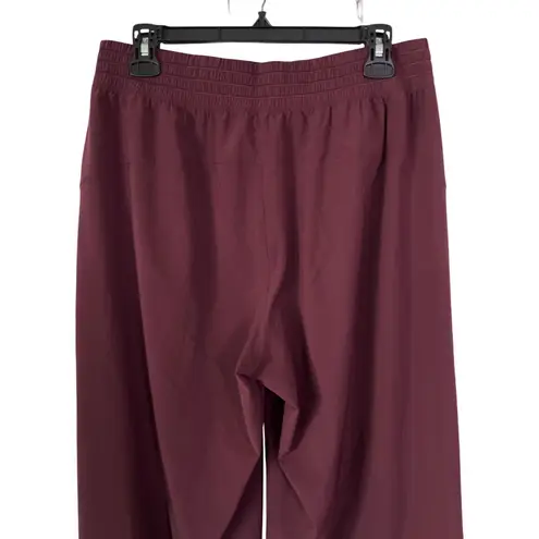 Lululemon Burgundy Wide Leg Split Hem Pants Women's Size 10 EUC Red