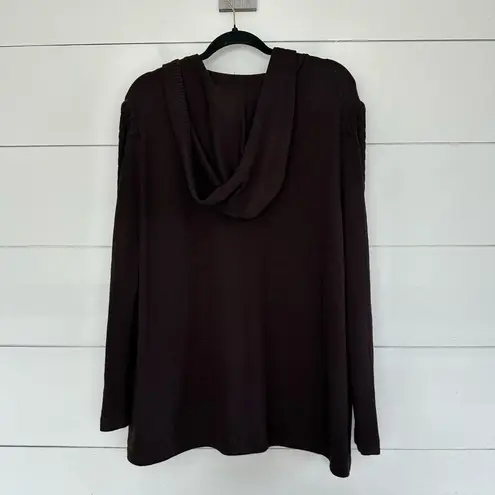 St. John Sport Women’s Large Brown Wool Blend Zip Up Jacket Sweater