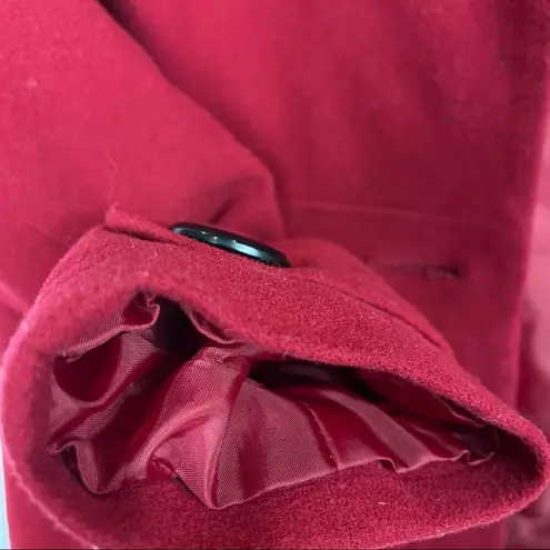 East 5th Red Blazer Jacket Classic Career Minimalist Holiday Wool Blend Large