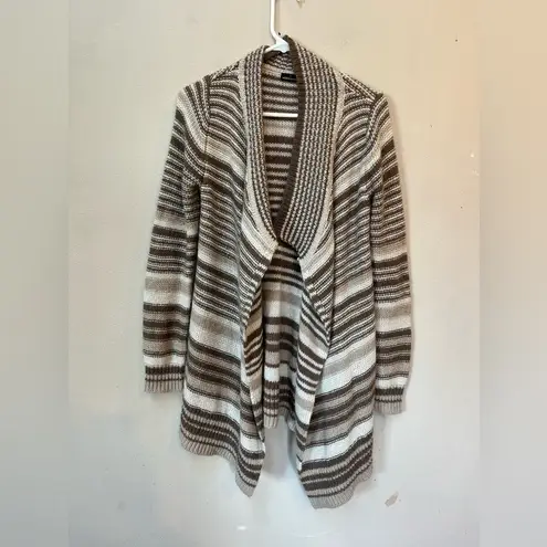 MODA International Wool Blend Cardigan Small Brown