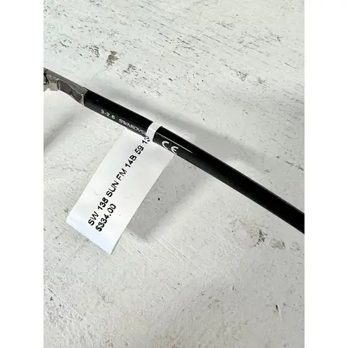 Swavorski Swarovski SW 138 Gunmetal Frame Grey Gradient Lens Aviator Sunglasses