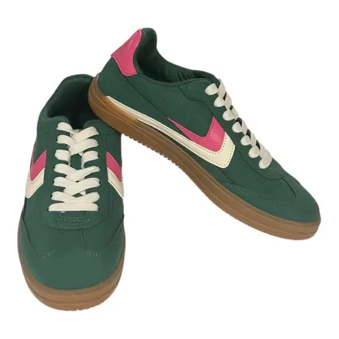 DOLCE VITA Sybela Low Top Lace Up Comfortable Sneaker Size 9.5 Green