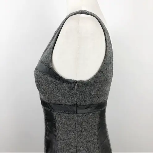 Susana Monaco Grey Wool/Silk Sleeveless Dress 6