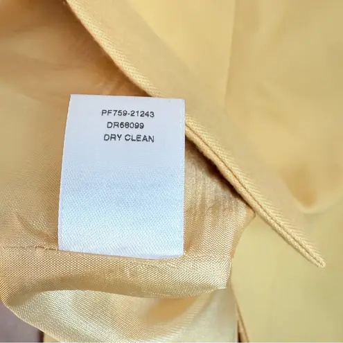 Pendleton Vintage Peak Lapel Yellow Blazer Suit Jacket Size 8 Wool Made in USA