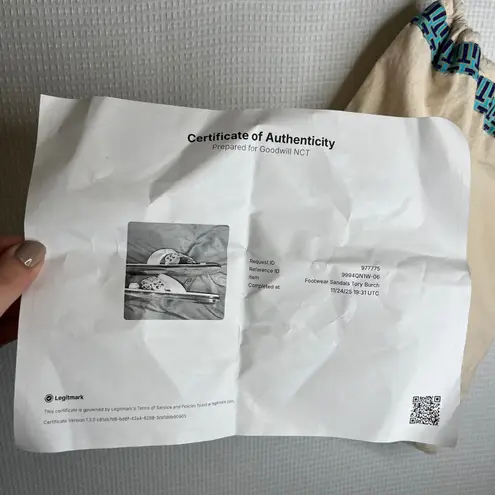 Tory Burch  Miller Cloud Leather Slides White Women's Size 7 Sandals thumbnail 9