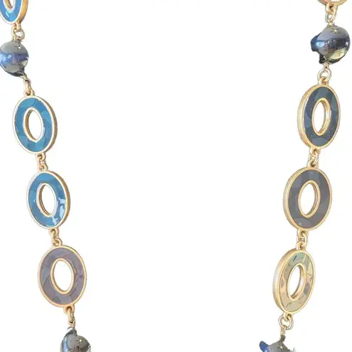 Lia Sophia Morocco Blue, Black, & Gold Necklace