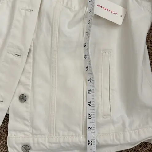 Lucky Brand  Jean jacket 1X NWT cream color