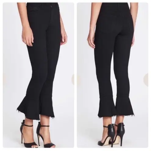 MOTHER The Cha Cha Fray Jeans In Not Guilty Size 25 Black