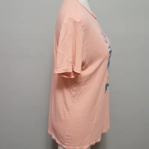 Obey  Over Paradise Coral T-Shirt Size Medium