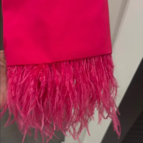 Pink Cropped Blazer with Shawl Collar and Long Sleeves NWOT