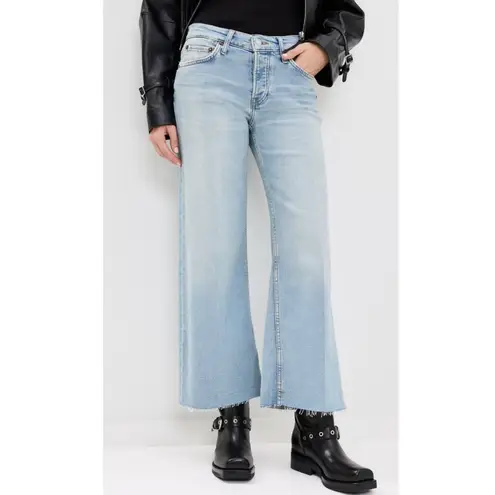 RE/DONE $295 New Mid Rise Wide Leg Crop - 23