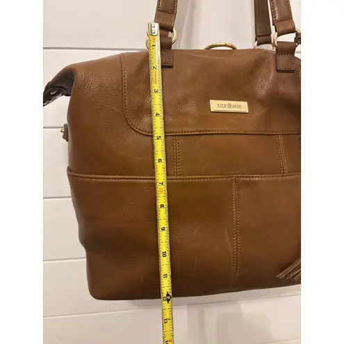 NEW Lily Jade Brown Leather Convertible Tote Bag Shoulder Bag Purse Backpack
