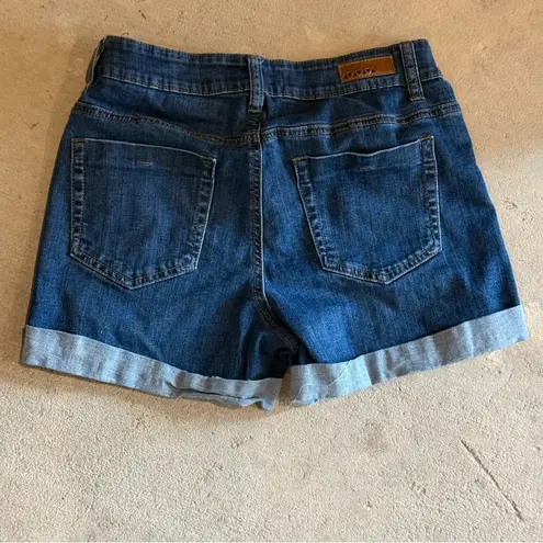 Dollhouse Blue Distressed Jean Shorts