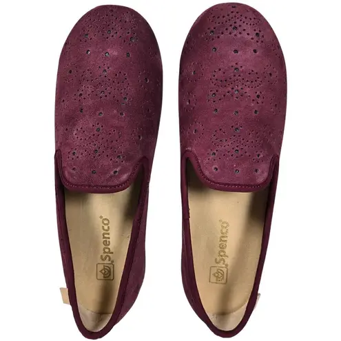 Spenco Paisley Ballet Seasonal Flat in Mahogany 9 NIB Red