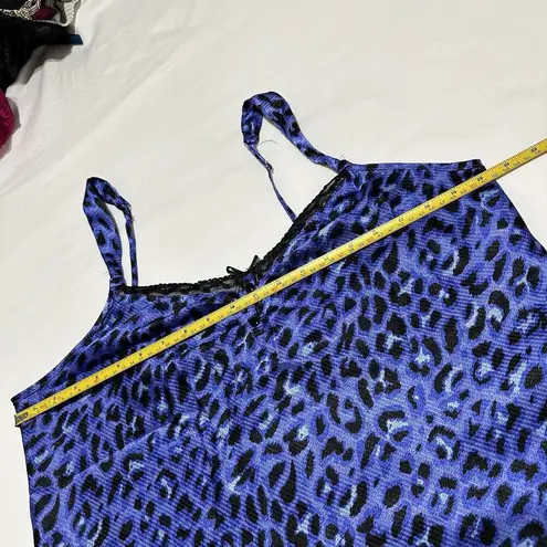 Lounge Kathryn Purple Animal Print Sleeveless Camisole Cami Sleep Top Sz XL