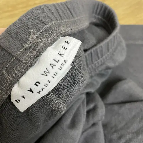 Bryn Walker Siro Rayon Pull On Capri Leggings Gray Elastic Waist Womens XS