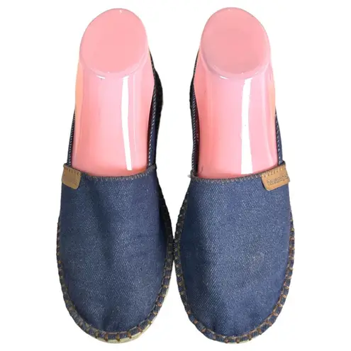 Havaianas Orgine III Blue Denim Espadrille Flats Women's Size 7