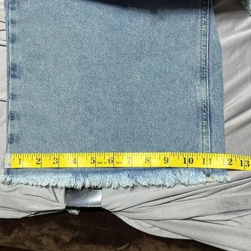 You Wanna Wide Leg Distressed Raw Hem Jeans NWT Baggy Y2K Patches‎ Grunge Size 28