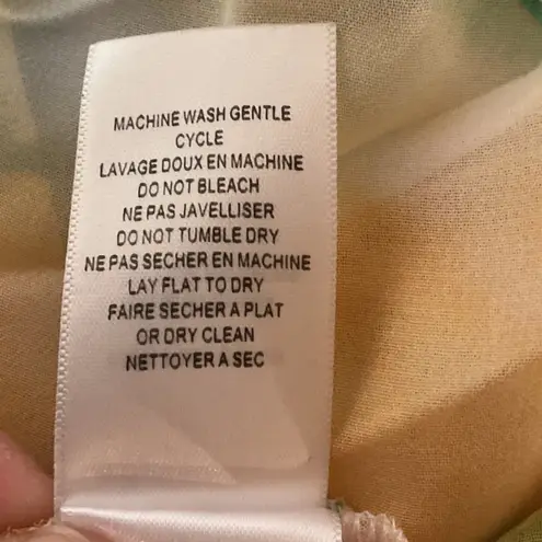 MISA Los Angeles Galeta Sleeveless Maxi Dress in Citron Water Color Size XS NWT