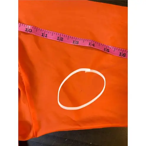 Obermeyer Nylon Wind Shirt Womens Medium Orange High Visibility Crew VTG Vintage