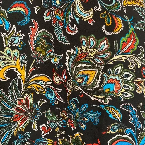 Sami & Jo plus black paisley blouse