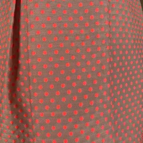 Esley  Mini Skirt Pink 3D Polka Dots Pleated Retro Tennis Prep Twee Size Small