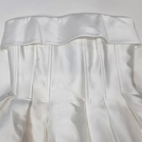 Rebecca Vallance Cristine Strapless Mini in Ivory White Size 2