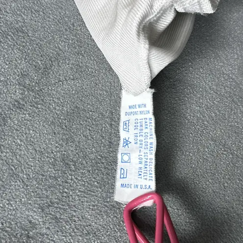 Vanity Fair Vintage  Half Slip Size Small Long Silver Light Gray Wide Lace Nylon