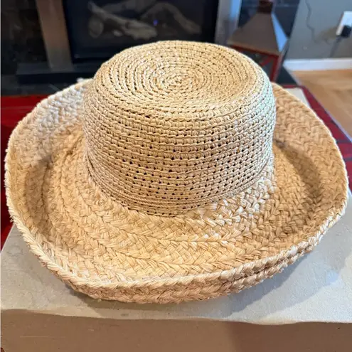 Helen Kaminski Tan Woven Sun Hat NEW