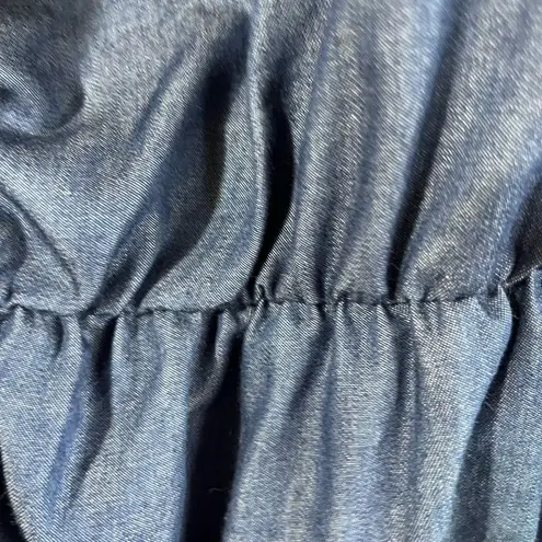 Chambray off the shoulder romper BLUE NWT SIZE 3X