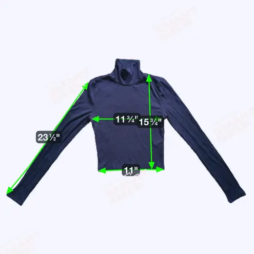 Wilfred Ribbed Turtleneck Long Sleeve Black XS