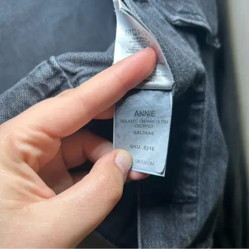 DL1961 x Marianna Hewitt Annie Oversized Crop Jacket black women’s small country