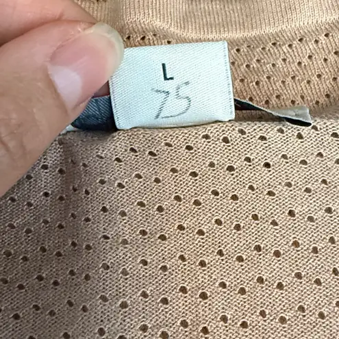 John Smedley Sea Island Cotton Perforated Knit V