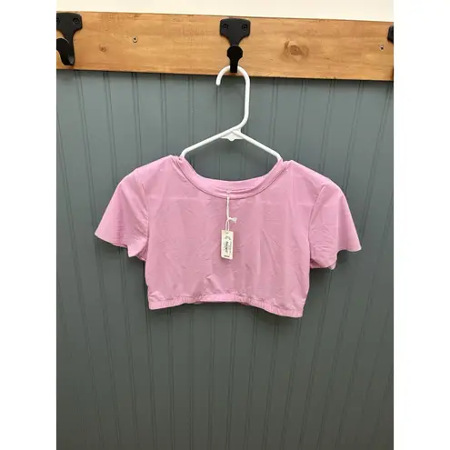 Aerie  Pink SMOOTHEZ Seamless Crop Top T-shirt Bralette‎ XL